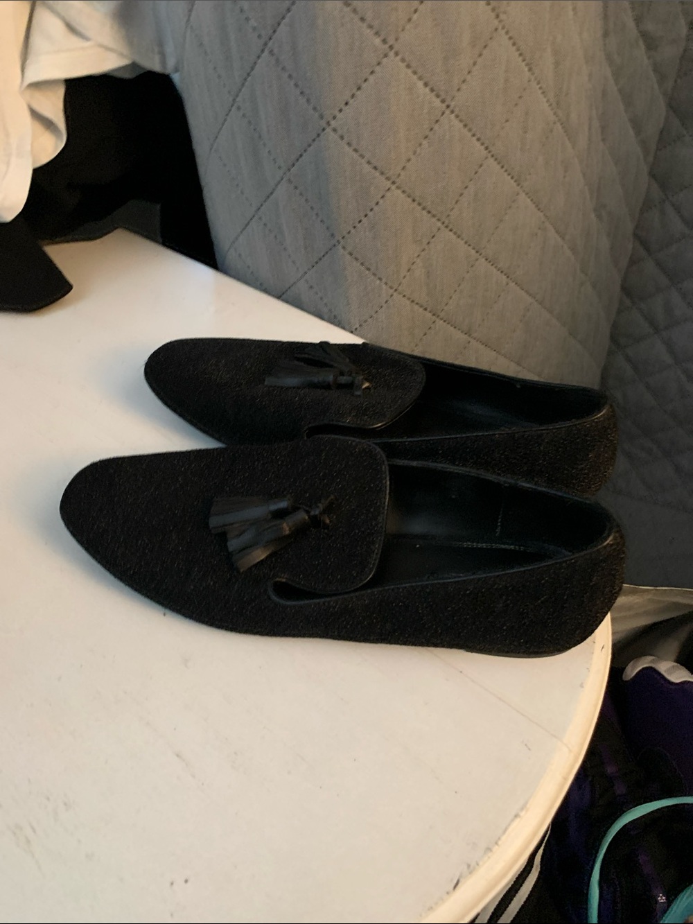 Zara Black Women's Tassel Loafers